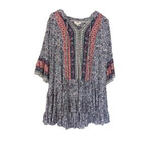 Umgee Boho Tribal Aztec Tunic Dress S